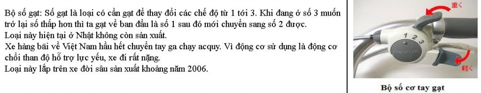 Bộ số shimano xe đạp nhật