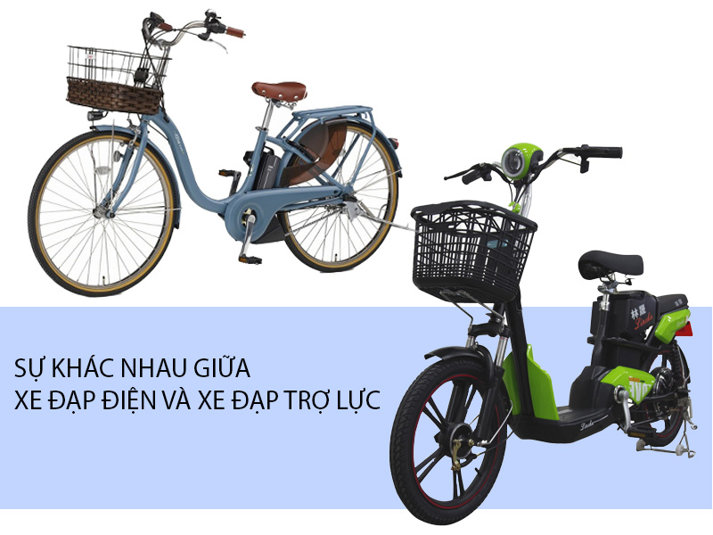 xe dap dien va xe dap tro luc