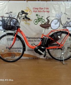 Xe đạp trợ lực Yamaha đời 1 loại A màu đỏ cam